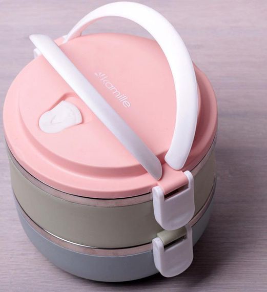 Ланч-бокс Kamille Food Box 2 ємності по 700 мл, 16.5х15х13.5см | Зображення 1