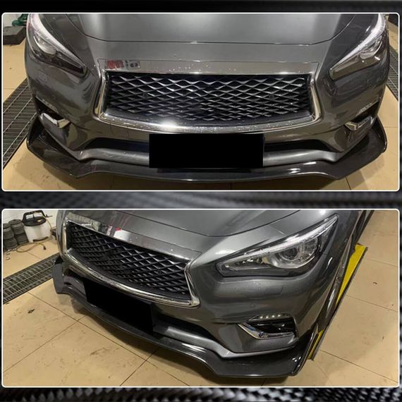 Передний бампер Лип V1 для Q50 Base 2018-2023 Карбон для Infiniti Q50/Q60 | Зображення 4
