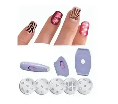 Манікюрний набір для візерунків на нігтях Салон Експрес, стемпінг для манікюру Salon Express | Зображення 2