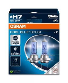 Комплект галогенових ламп OSRAM 62210CBB-2HB H7 Cool Blue Boost 80W 12V PX26D (2 шт)