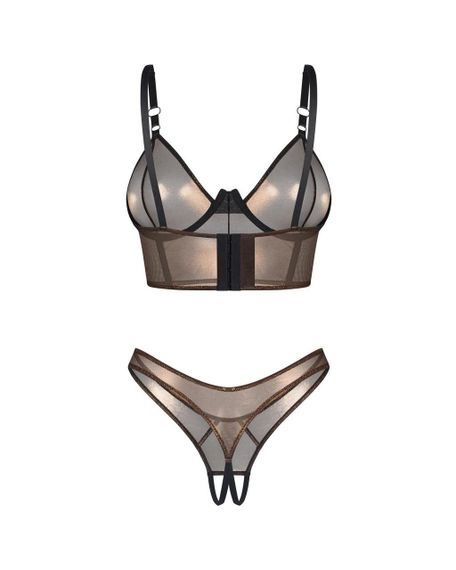 Комплект Obsessive Soranna top & crotchless thong S/M Sex Aura | Зображення 4