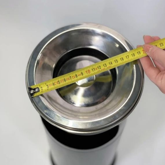 Підлогова урна з попільничкою Maxiflow чорна 19х60 см (4418.1960S.102.00) | Зображення 5