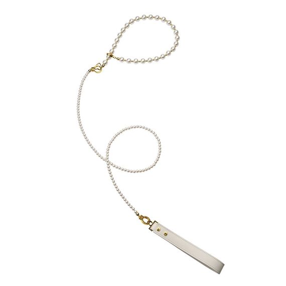 Перлинний нашийник з повідцем та наручниками LOCKINK Pearl Bondage & Restraint Set | Зображення 1