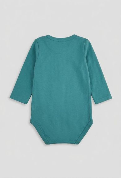 Дитяче боді для новонароджених Green Cotton 62 см Бірюзовий (25111230) | Зображення 1