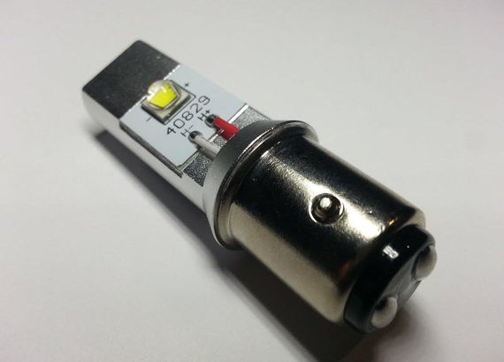 Світлодіодна автолампа 1157(P21/5W)-S25-BAY15D- 20W XM-L U2*2PCS (750Lm) | Зображення 3