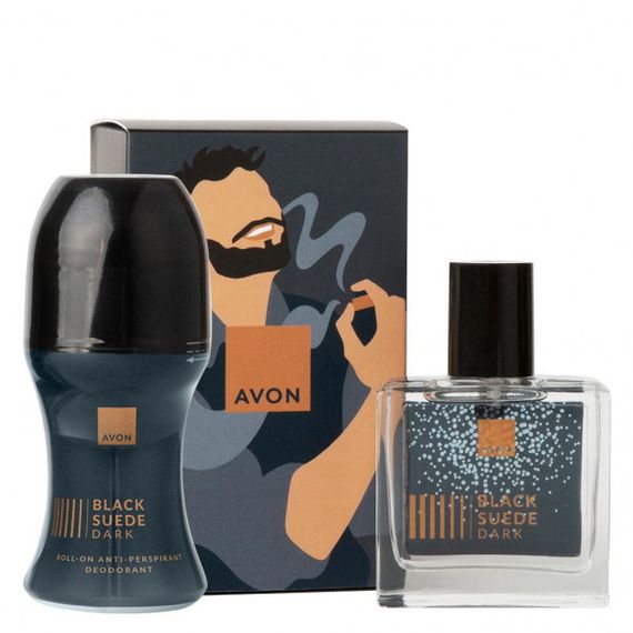 Подарочный Avon набор Black Suede Dark