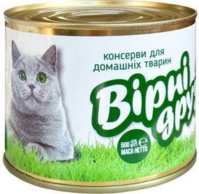 Консерви для котів з печінкою «Вірні друзі» 500 г