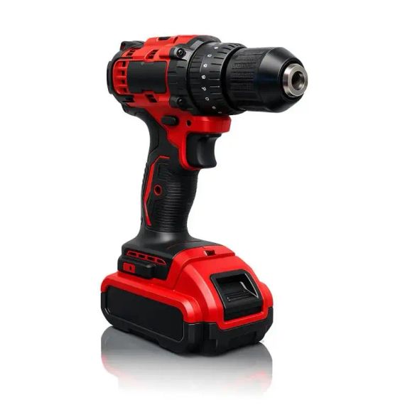 Акумуляторний шуруповерт з набором інструментів та 2 акб li-ion 1.3ah, 24ВТ red | Зображення 3