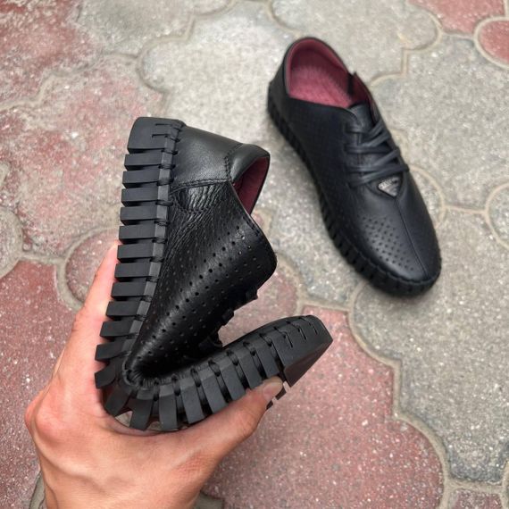 Літнє шкіряне взуття на шнурку 41 43 44 45 розмір | Зображення 3