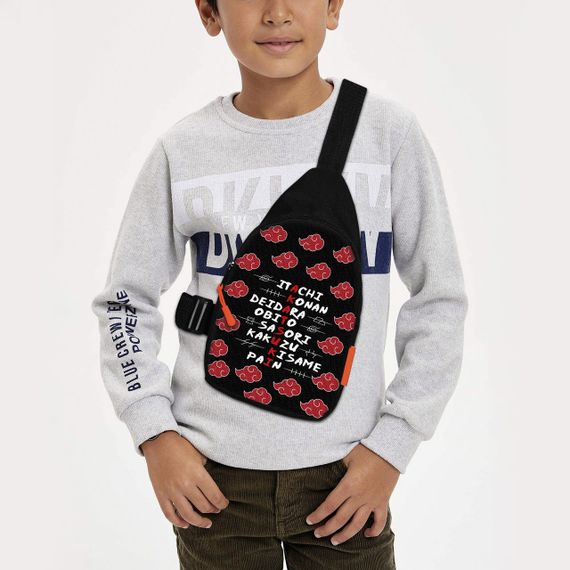 Сумка через плече дитяча Аніме Naruto 29х17 см сумка слінг для хлопчика (02049)