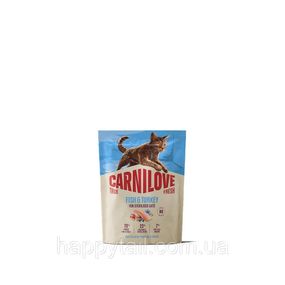 Беззерновой сухой корм Carnilove True Fresh для стерилизованных кошек рыба и индейка 400 г (арт. 173684)
