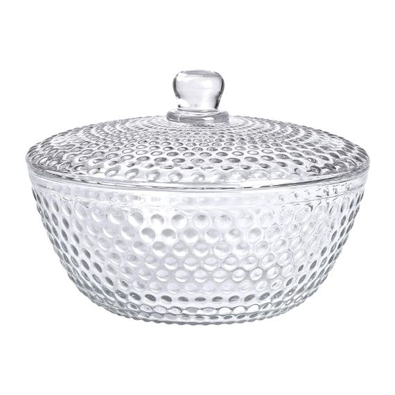 Ваза для фруктів скляна з кришкою 25 см | Зображення 5