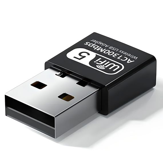 Скоростной сетевой USB WiFi адаптер Addap UWA-06, двухдиапазонный 2.4 ГГц + 5 ГГц, беспроводной приемник, 1300 Мбит/с | Зображення 1