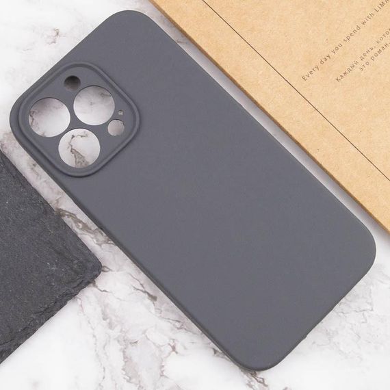 Чохол Silicone Case Full Camera Protective (AA) NO LOGO для Apple iPhone 16 Pro Max (6.9") Сірий / Dark Gray | Зображення 2
