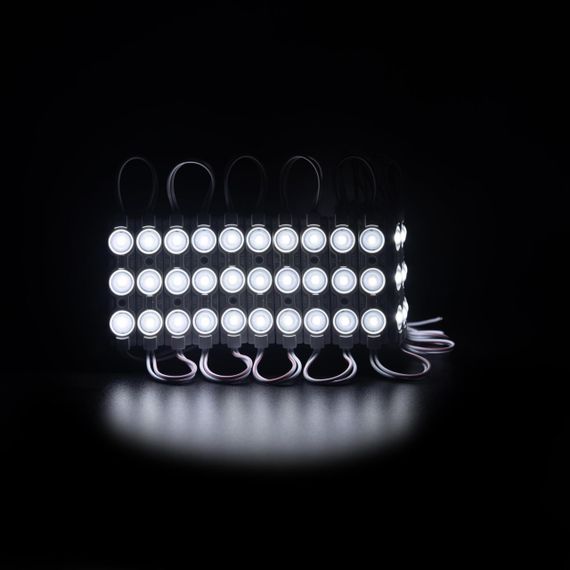 Світлодіодний модуль PROLUM V1 SMD2835 3LED 12V 1W З лінзою Білий | Зображення 1