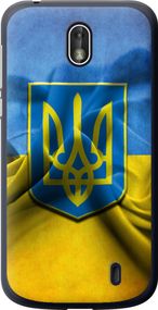 Чехол на Nokia 1 Флаг и герб Украины 1 "375u-1373-17620"