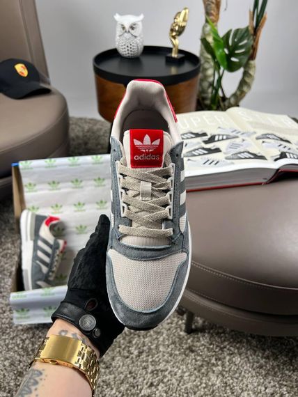 Кроссовки ZX 500 RM Grey Four Scarlet весна / лето / осень A3612 45 28,5 | Зображення 8