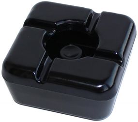 Попільничка Tablasi 8.5x8.5см чорна на 4 сигарети