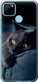Чохол на Realme C25Y Димчастий кіт "825u-2553-2448"