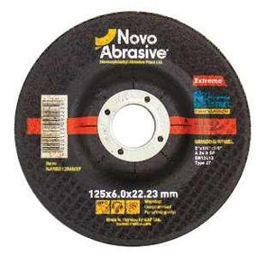 Круг зачистний для металу d125мм*6*22,23мм 14A T27 Extreme NovoAbrasive