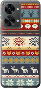 Чехол на OnePlus Nord 2T Рождественский орнамент "3303u-2640-17620"