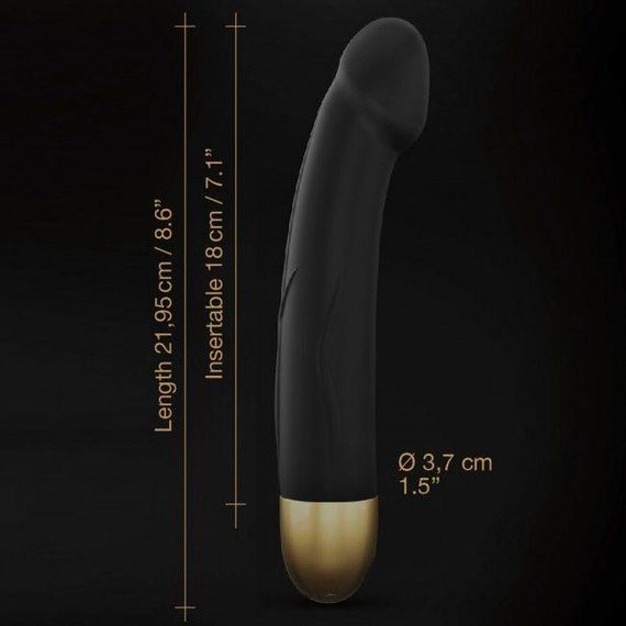 Вібратор Dorcel Real Vibration M Gold 2.0: Розкішна G-spot стимуляція, "Реальна Вібрація", 3,7см, Чорний | Зображення 5