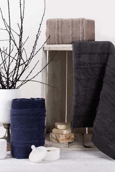 Набір рушників 70х140 см Pupilla Cevher v2, банні 3 шт.