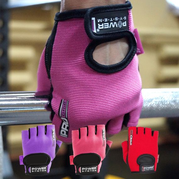 Рукавички для фітнесу Power System PS-2250 Pro Grip жіночі Pink S | Зображення 6