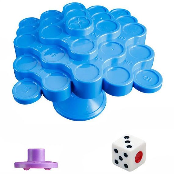 Настільна інтерактивна гра Ummi 707-30 Topple Tower Game Blue | Зображення 1