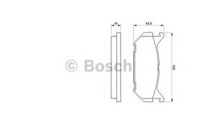 Комплект гальмівних колодок - дискові BOSCH 0986424266 на EUNOS 500 седан