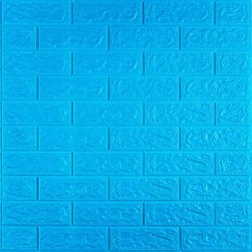 3D панель самоклеюча цегла Синій 700х770х5мм (003-5) SW-00000154