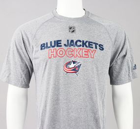 Футболка Adidas Climalite Columbus Blue Jackets