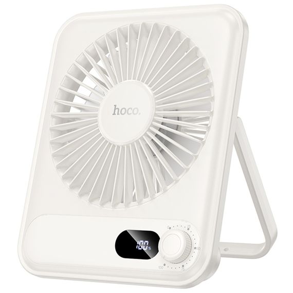 Портативний вентилятор Hoco HX607 handheld folding fan 2000 mAh White