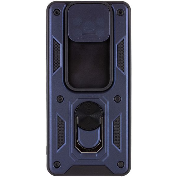 Ударостійкий чохол Camshield Serge Ring для Xiaomi Poco X3 NFC/Poco X3 Pro TPU+PC, Шторка на камеру, Синій | Зображення 2