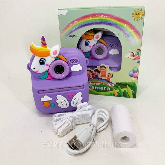 Детская цифровая фотокамера с печатью, Детские фотоаппараты для мальчиков, Фотоаппарат игрушка детская TF-64 | Зображення 5