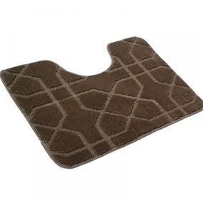 Килимок для ванних кімнат поліпропіленовий TM DarianA Standard u-cut 60*50 бежевий геометрія