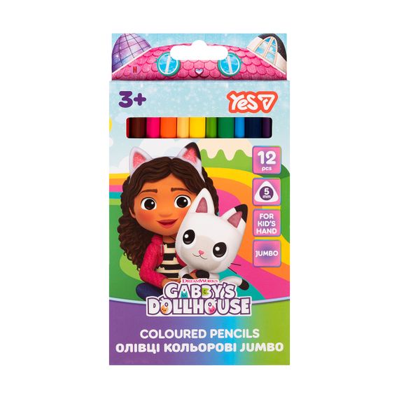 Набор цветных карандашей YES Gabby Dollhouse 290803 12 цветов