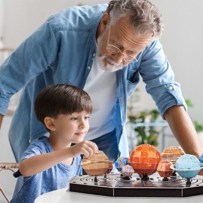 Пазл Cubic Fun Трехмерная головоломка-конструктор Stem Солнечная система (DS1087h) - Топ Продаж! | Зображення 5