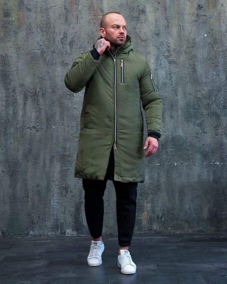 Чоловіча куртка зимова парка Asos хакі