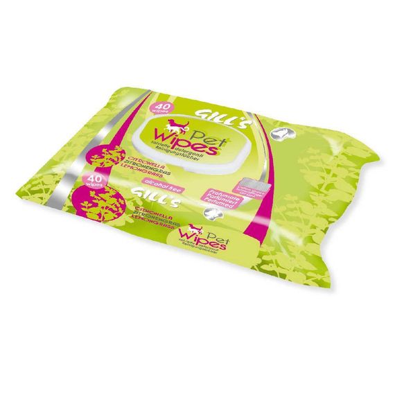 Серветки гігієнічні для тварин Croci Gill's Lemongrass 40 шт/уп
