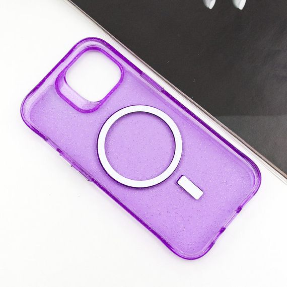 Чехол TPU Radiance with MagSafe для Apple iPhone 14 (6.1") Purple | Зображення 3
