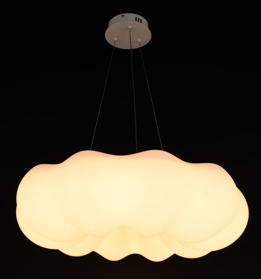 Люстра світлодіодна підвісна LED світильник для квартири на стелю лед 27241 Білий 40-140х65х65 см. | Зображення 1