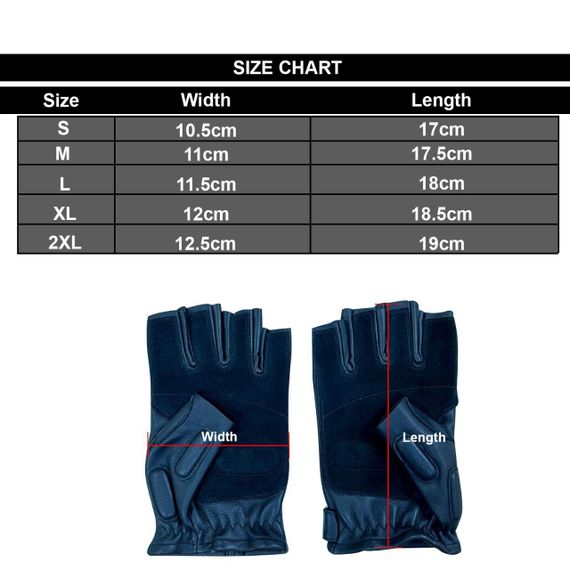 Рукавички тактичні шкіряні без пальців TACTIGEAR PS-8801 Patrol Black L | Зображення 9