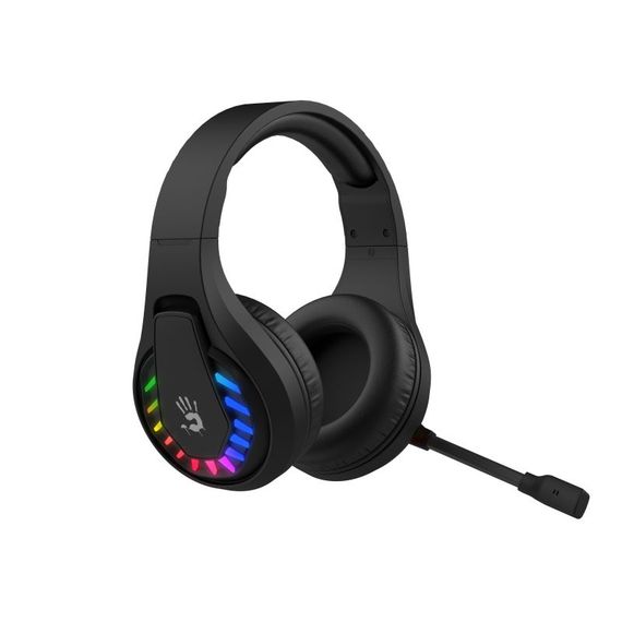 Гарнітура ігрова Bloody GR230 з LED підсвічуванням, чорний колір, Bluetooth v5.2 + 2.4GHz + 3.5 Jack | Зображення 5