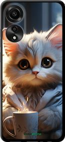 Чохол на Oppo A78 4G Білий кіт "5646b-3142-2448"