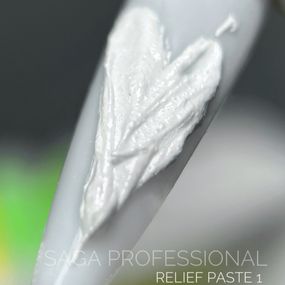 Гель для дизайну SAGA Relief Past 01 (біла) 5мл