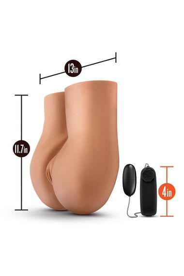 Мастурбатор з віброкулею та пультом Blush X5 Men два отвори, 29.7 см Sex Aura | Зображення 4