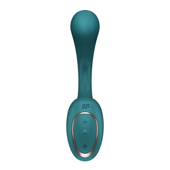 Вагінально-кліторальний вібратор Satisfyer G for Goddess 2 Bottle Green, 2 мотори | Зображення 2