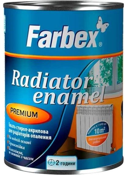 Емаль акрилова для радіаторів опалення ТМ "Farbex" -0,75 л
