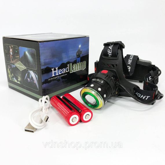 Налобний ліхтарик для голови Police, Налобний ліхтар для сантехніка, Налобна лампа MU-85 | Зображення 3